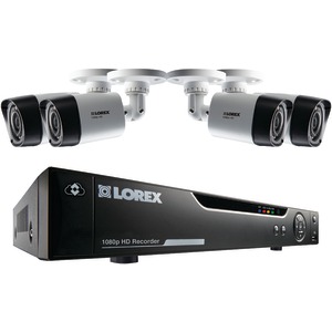 LOREX LHV21041TC4 4-Channel MPX 1080p HD 1TB DVR with 4 Weatherproof IR Cameras