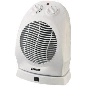OPTIMUS H-1382 Portable Oscillating Fan Heater with Thermostat