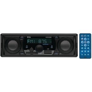 BOSS AUDIO 630UASB Single-DIN In-Dash Mechless AM/FM Receiver with Bluetooth(R) & Built-in Speakers