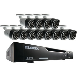 Lorex by FLIR LHV10162TC12B 16-Channel 720p HD DVR with 12 Bullet Cameras